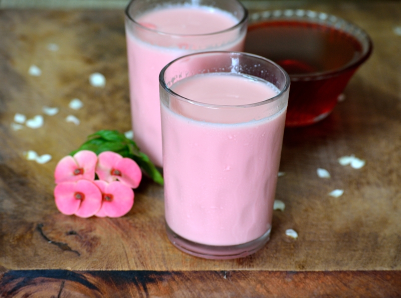 Homemade Rose Milk Cooking From Heart